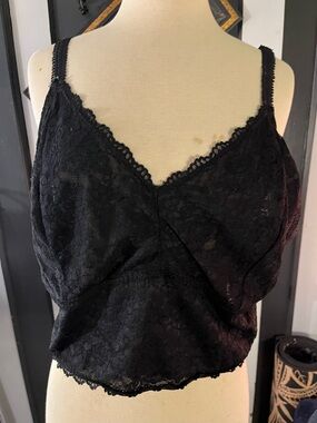 Black Lace Crop Camisole - Women’s Intimates torrid tub Live:#58